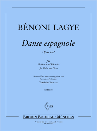 Cover - Bénoni Lagye, Danse espagnole op. 102